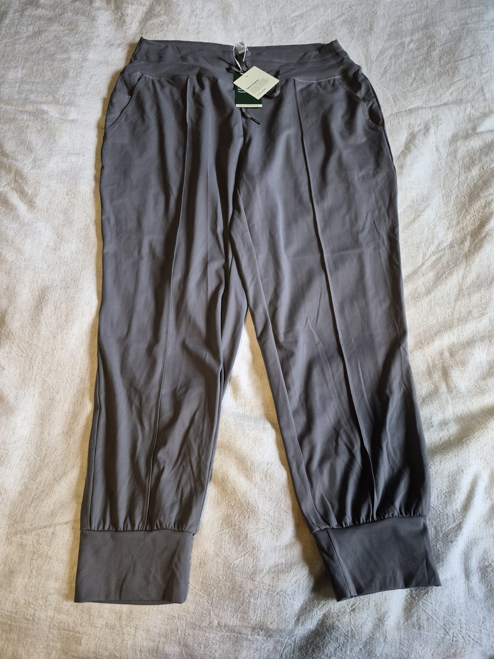 High Waisted Drawstring Quick Dry Yoga Joggers with Pockets-UPF40+